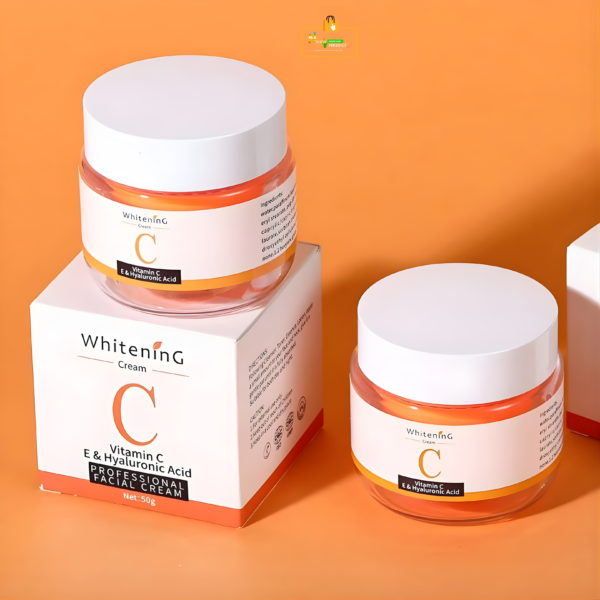CREME DE VISAGE A BASE DE LA VITAMINE C ET ACIDE HYALURONIQUE